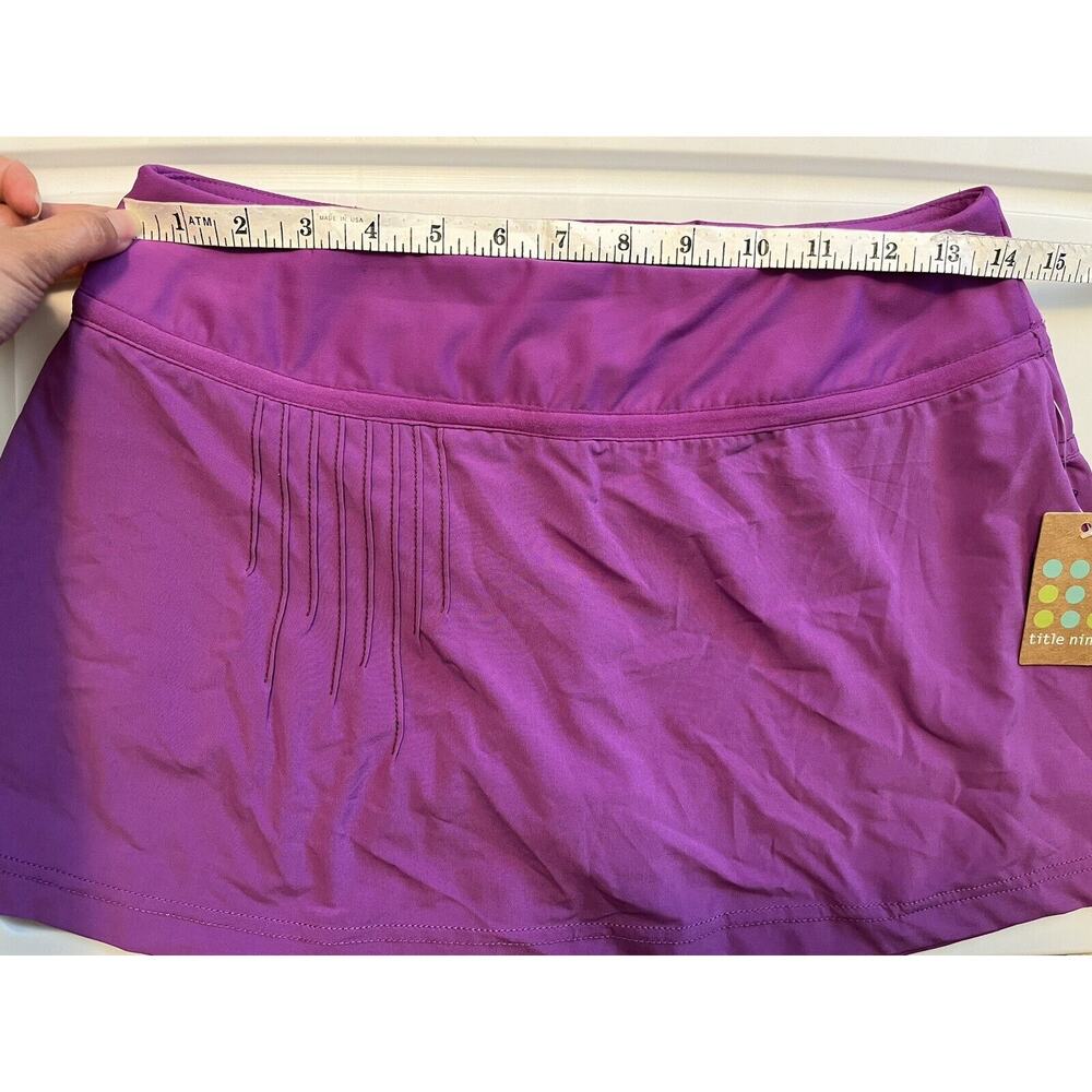Title Nine Skort Nimblene Womens Size Small Pink Tennis Golf Skirt Pockets NWT - Picture 11 of 12